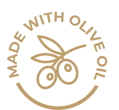 Made with olive oil